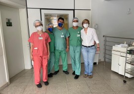 Equipe do Instituto de Neurologia de Goiânia para tratamento de pacientes com Covid-19